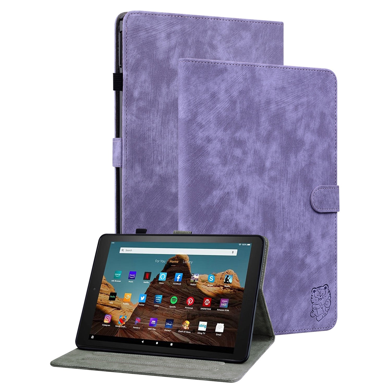 For Amazon Fire HD 10 (2023) Case Leather Tablet Cover with Card Slots Stand For Amazon Fire HD 10 (2023) Case Leather Tablet Cover with Card Slots Stand